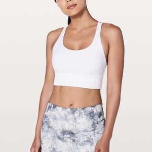 Lululemon Energy Bra Long Line 12 White
